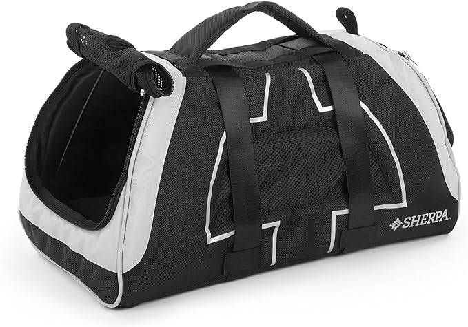 Sherpa Forma Frame Crash-Tested Travel Pet Carrier, Airline Approved & Guaranteed On Board - Black, Medium