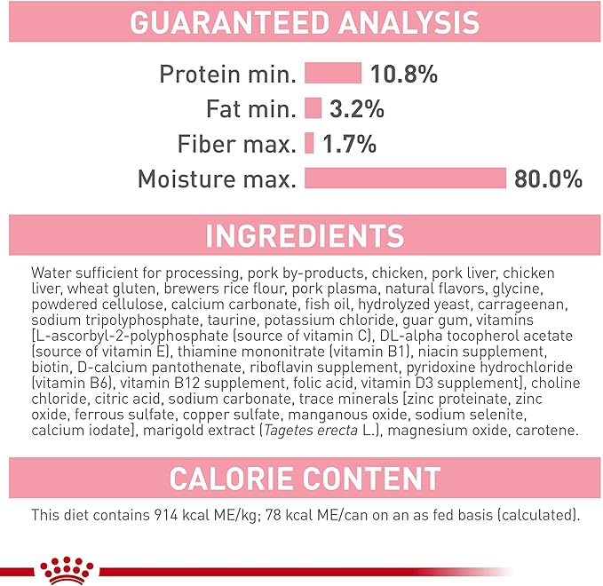 Royal Canin Feline Health Nutrition Kitten Loaf in Sauce Canned Cat Food, 3 oz can (Pack of 24)