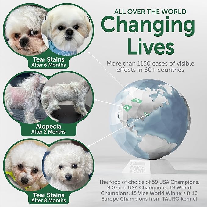 Nature's Protection Dry Dog Food for Small Breed - High Protein, Grain-Free Anti-Tear Stain Diet for White & Light Fur Adult Dogs, Small Bites Kibble (Superior Care - White Fish, 22 lb)