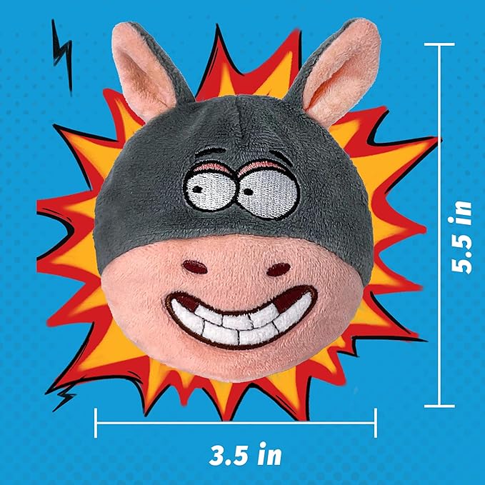 3-in-1 Interactive Dog Toys – Durable No-Stuffing Chew Toy with Squeaky Spiked Ball for Small, Medium & Large Breeds, Dog Toys for Aggressive Chewers