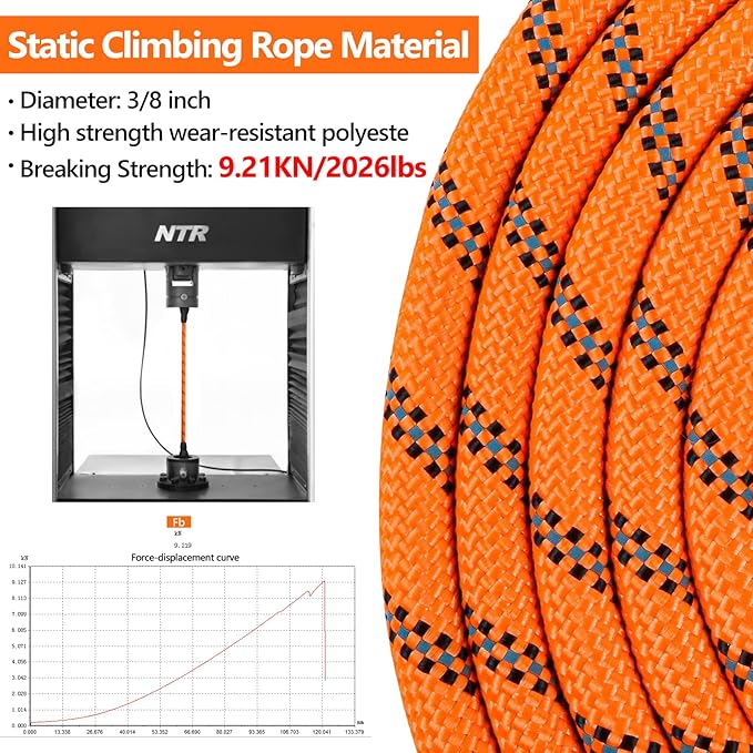 NTR 50FT Dog Long Leash, Rope Leash with Swivel Lockable Hook and Comfortable Padded Handle, Training Lead for Walking, Hunting, Camping, Backyard Small Medium Large Dogs, Orange