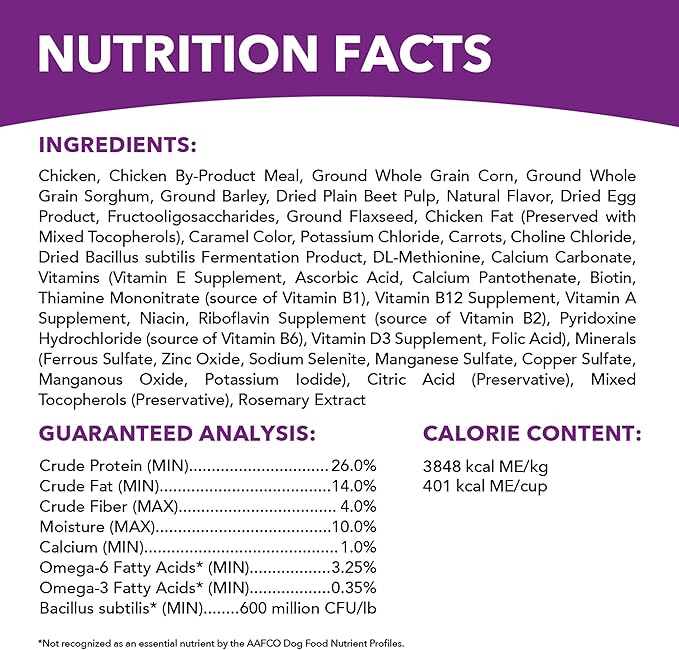 IAMS Advanced Health Healthy Digestion Adult Dry Dog Food with Real Chicken, 6 lb. Bag