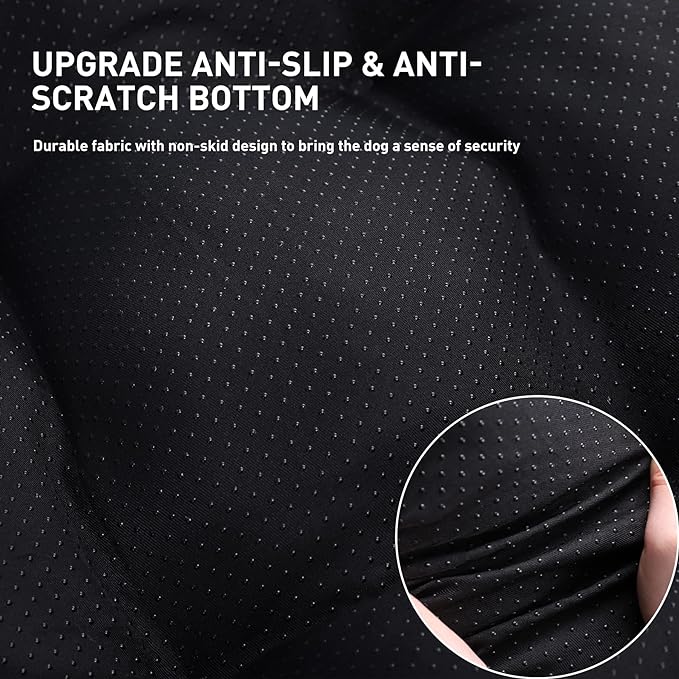 KSIIA Washable Dog Bed Deluxe Plush Dog Crate Beds Comfy Kennel Pad Anti-Slip Pet Sleeping Mat for Large, Jumbo, Medium, Small Dogs Breeds, 23" x 18", Brown