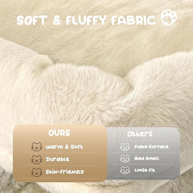 MoNiBloom 77 Inch Cat Tree Tower for Indoor Cats Large Adults, Tall Cat Tower with Scratching Post, Multi-Level Furniture Activity Center with Cat Condo Pet Play House, Beige