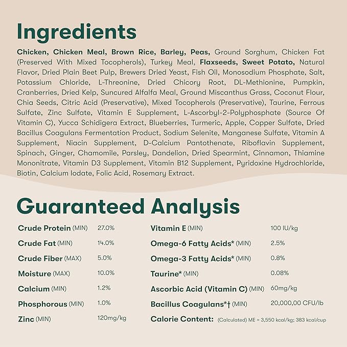 Jinx Premium Dry Dog Food, for All Lifestages - Real Chicken, Brown Rice & Sweet Potato Kibble with Superfoods for Immune Support & Probiotics for Digestive Support - No Fillers - 4lb