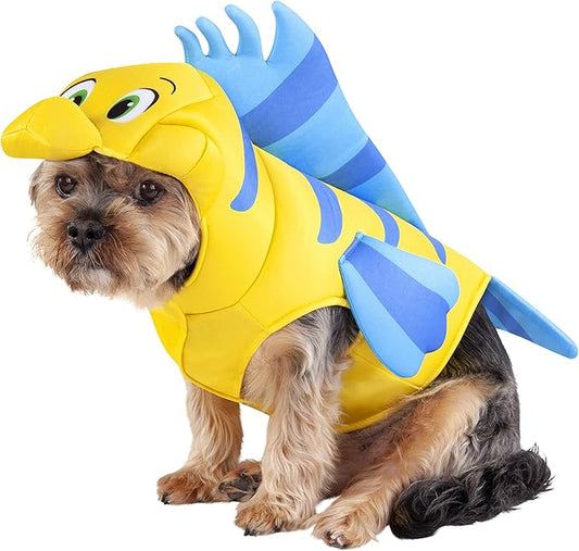 Rubies Disney Little Mermaid: Flounder Pet Costume for For Dogs or Cats, XL