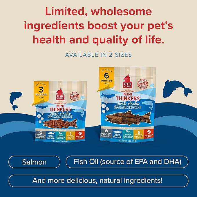 Plato Mini Thinkers Salmon Recipe 6oz, Natural (850002221367)