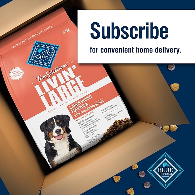 Blue Buffalo True Solutions Large Breed Care Natural Dry Dog Food for Adult Large Breed Dogs, Chicken, 24-lb. Bag