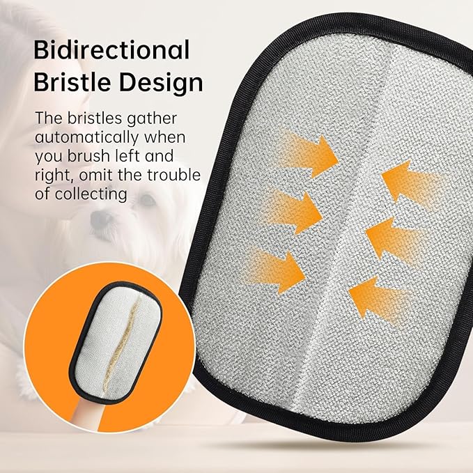 Pet Hair Removal Glove, Reusable Cat Dog Electrostatic Hair Remover Grooming Glove Tool, Upgraded and Thickened Pet Hair Gloves,Pet Hair Remover Tool for Laundry, Couch, Carpet, Car Seat 1 pc