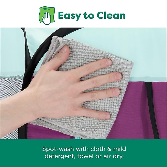 Furhaven Pop Up Dog Playpen Portable Pet Tent Playground Foldable Indoor Outdoor Puppy cat Kitten - Purple, Medium