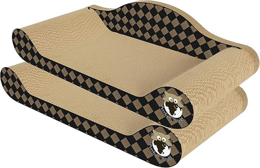 Cat Scratcher - Lounge - Checker Board - 2 Pack
