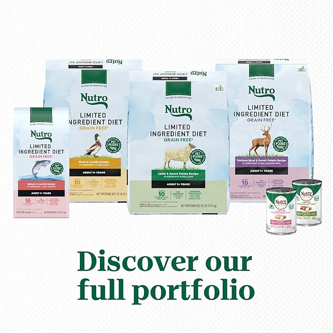 Nutro Limited Ingredient Diet Adult Dry Dog Food, Lamb & Sweet Potato Recipe, 4 lbs.