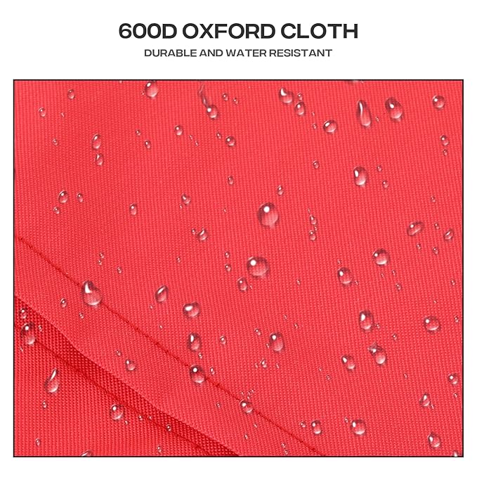 Cat Dog Stroller - 3-Wheels for Medium/Puppy Dogs 30 Lbs, Cats - Foldable with Storage Basket and Cup Holder, Breathable Mesh Red