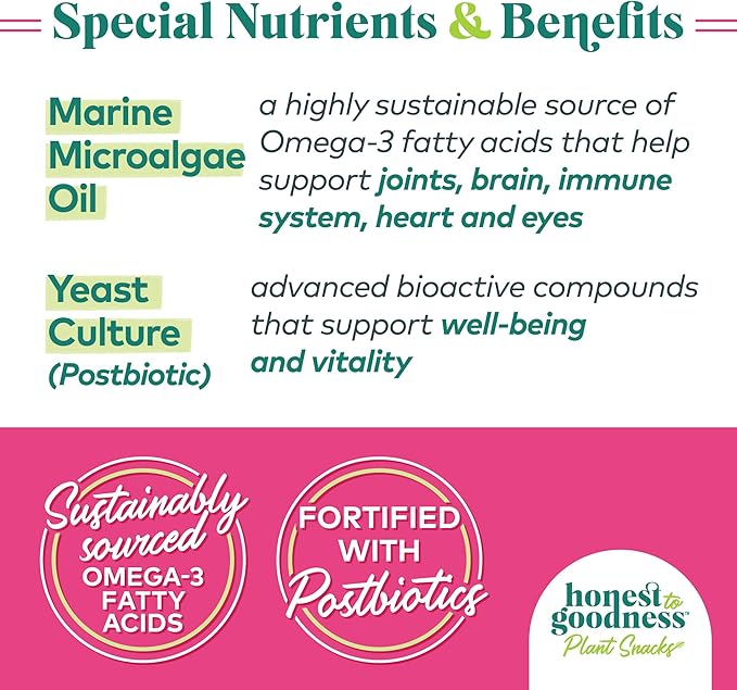 Honest to Goodness Plant Snacks Buddy Boost Cranberry & Pomegranate Recipe Dog Treats, Enriched with Omega 3s & Postbiotics, 8oz