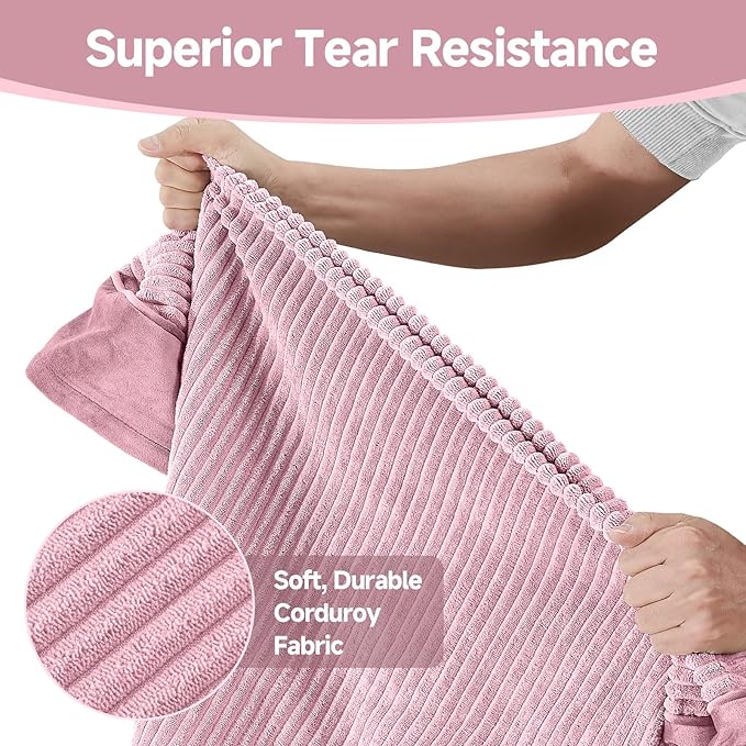 OhGeni Orthopedic Waterproof & Machine Washable Dog Bed for Small Pets, Suitable for Crates, Cat Mat with 25D Egg Crate Foam, Non-Slip Bottom & Removable Cover, 24 Inches(Pink)