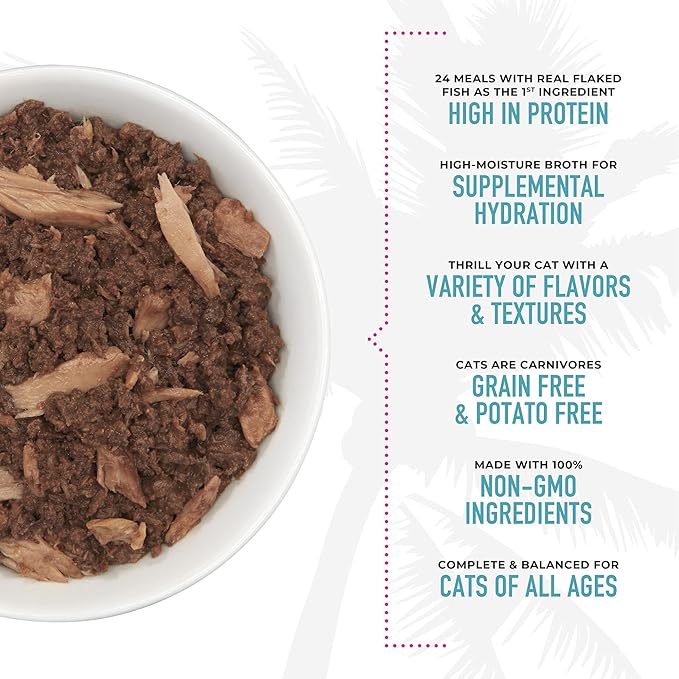 Tiki Cat® Wet Cat Food Mega Pack, Seafood Selects , 2.8/3 oz. Can (24 Count)