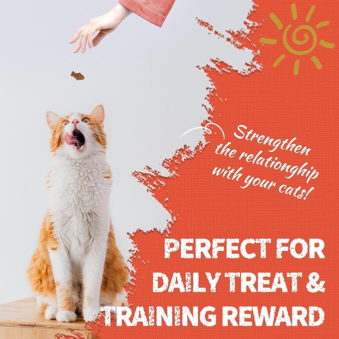 Just Try 16 OZ Carrot Cat Treats for Indoor Cats, Vitamin-Rich Natural Chicken Flavor Healthy Cat Snacks Training Biscuits Eye Health & Skin Support for Cats