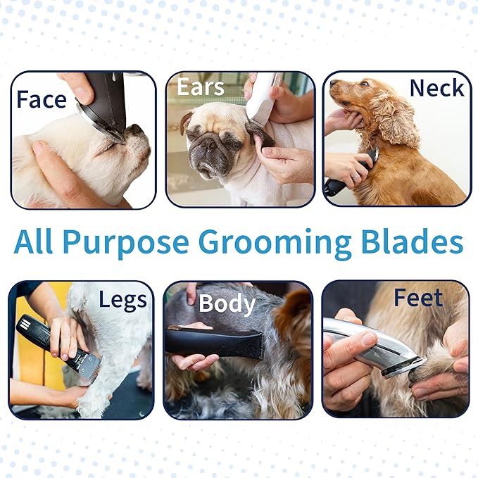 Detachable A Series Wide 5f Blade Dog Grooming Cuts Length 1/4" - 6.4mm Japanese High Carbon Steel Wide 6.4 mm Clipper Blade 5f | Detachable Blade Clippers (Compatible A5 Series(B5FW)