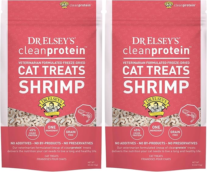 Dr. Elsey's Freeze-Dried Shrimp Cat Treats 0.5 oz. (Pack of 2)
