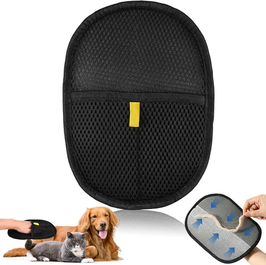 Pet Hair Removal Gloves for Cats and Dogs, Reusable Electrostatic Grooming Glove for Pet Hair Remover on Furniture, Carpet Clothing 2 Pcs