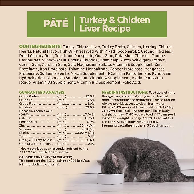 Wellness CORE Pate Kitten Wet Cat Food, Natural, Protein-Rich, Grain Free, 5.5 Ounce, 12 Pack (Turkey & Chicken Liver)