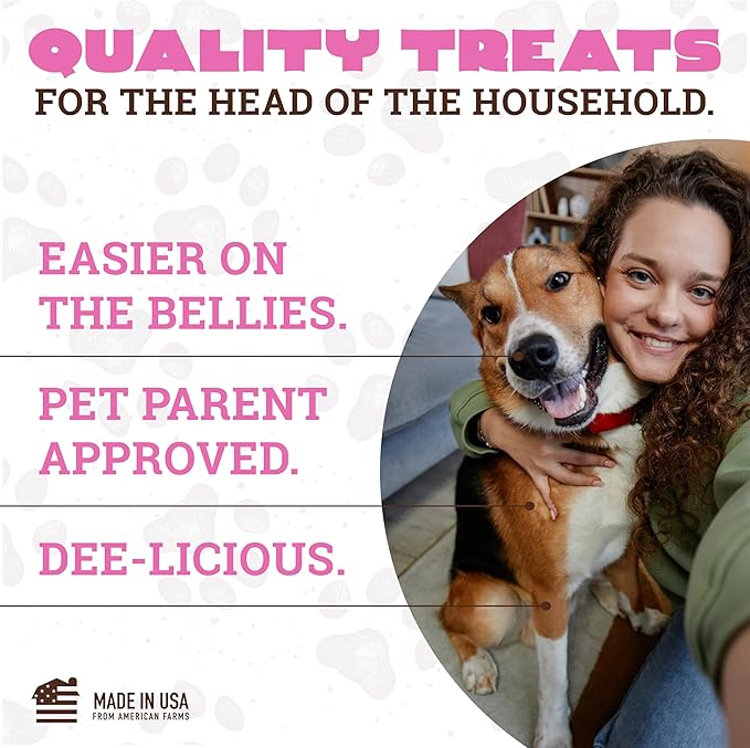 etta says! Big Yumm Sticks - Real Meat Pork Dog Jerky Treats - Human Grade - Made in The USA (24 Count Pack of 1)