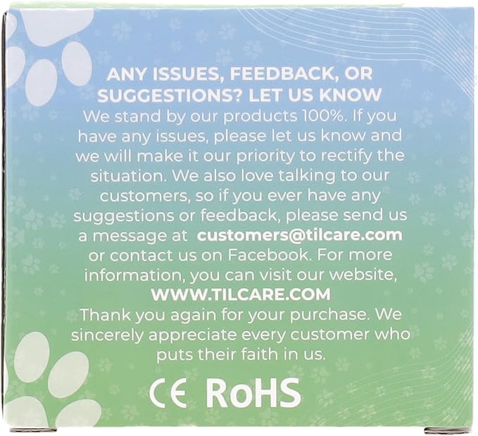 Tilcare Handheld Pet Massager for Dogs and Cats Electric Cat and Dog Massage Tool - Head and Back Scratcher for Relieving Tension, Tight Muscles and Stiffness with Four Rotating Massage Heads