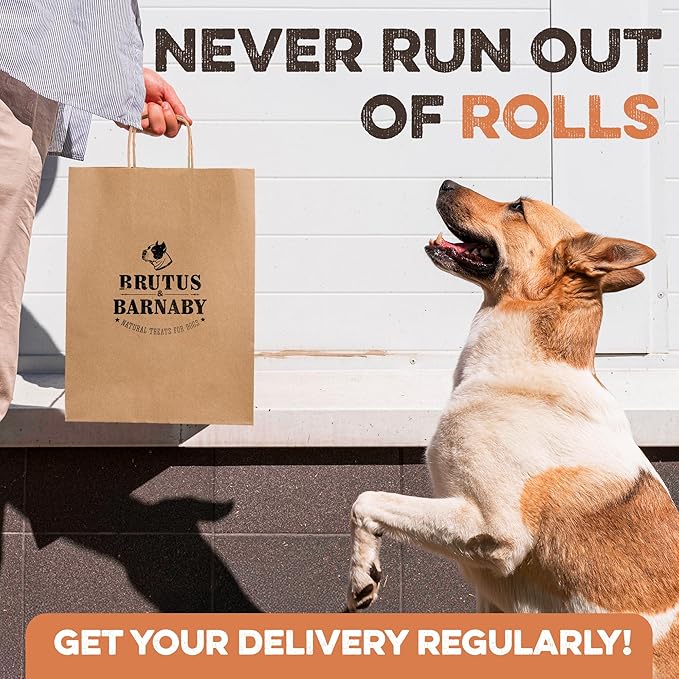 Premium Beef Cheek Rolls for Dogs 5-7" - (3-Pack), Peanut Butter Flavored Long Lasting, Safe & Natural Rawhide Alternative Chews, Ideal for Large Dogs & Aggressive Chewers, Supports Dental Health