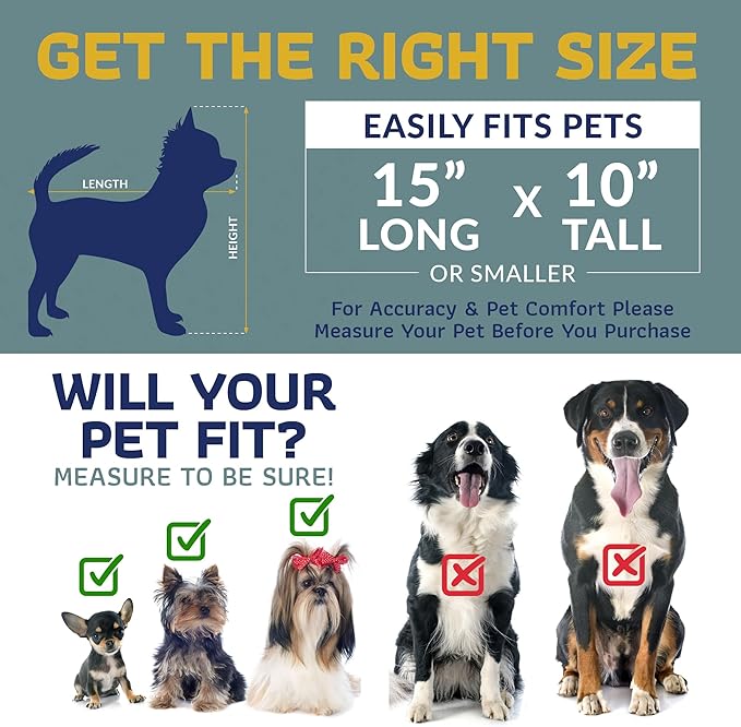 Katziela Pet Carrier - Airline Compliant Dog Carrier - TSA Approved Pet Carrier for Small Dogs and Cats - Soft FAA Travel Airplane Dog Carrier Luggage (Blue/Brown-6 Wheels)