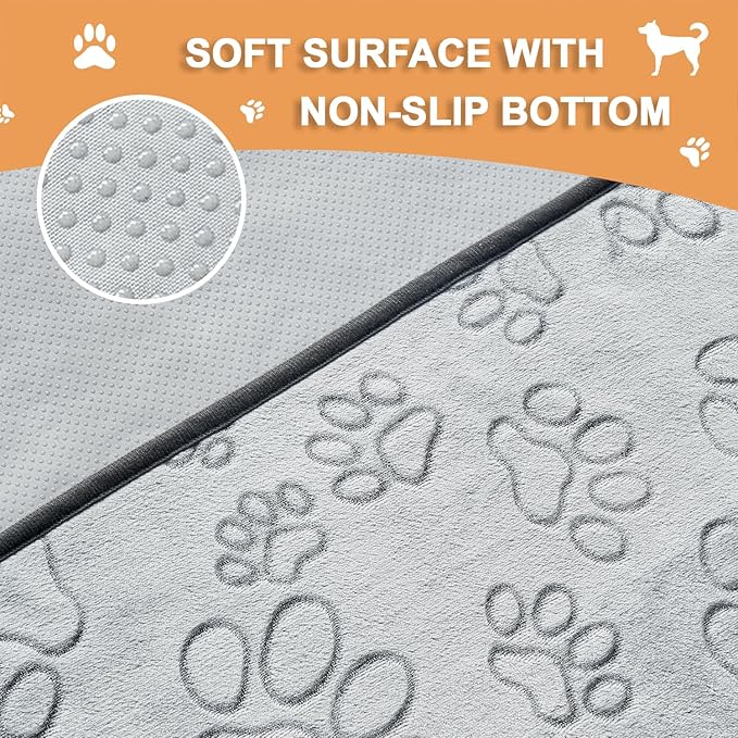 Qeils Reusable Puppy Pads, Washable Pee Pads for Dogs, Waterproof Non Slip Wee Wee pad, Absorbent and Leakproof Training Mats for Potty, Crate, Playpen, Bed, Sofa, 65"x 48"