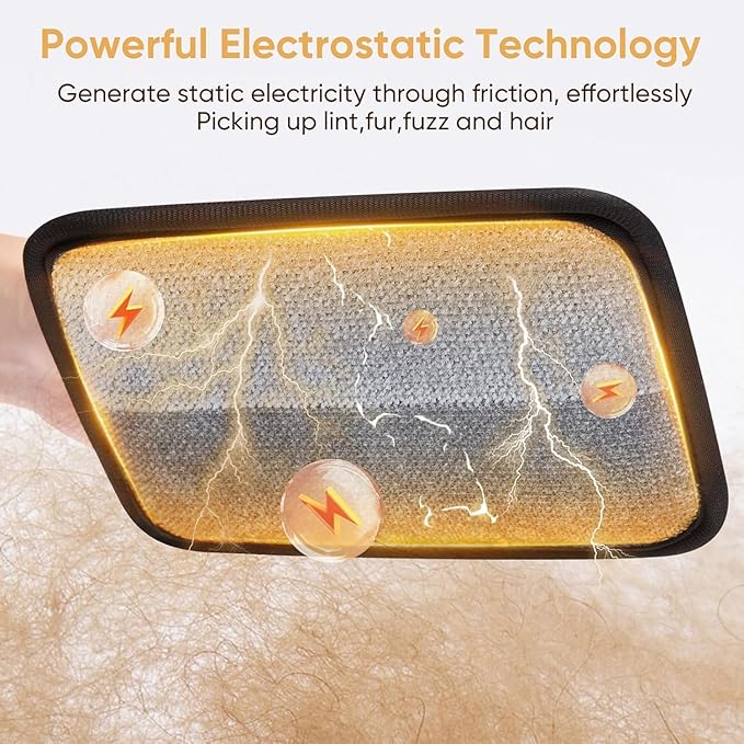 Magic Brush PET Hair Removal Glove, Electrostatic for Furniture, Clothing, Reusable Two-Sided Fur & Lint Remover for Cats & Dogs, Washable, Upgraded Fur Removal Tool-1 PCS