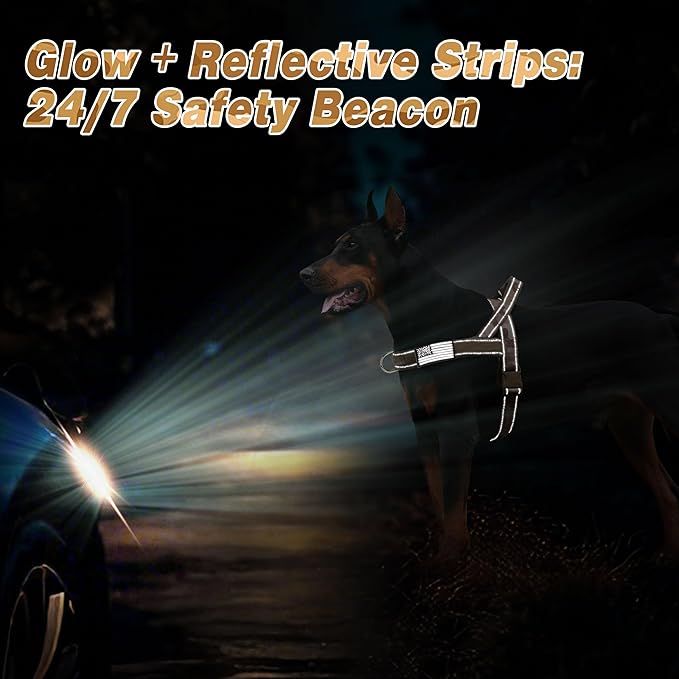 Forestpaw No Pull Dog Harness with Large Handle,Slip on Reflective Vest with Quick Release Buckle,Comfortable Flannel Lining for Medium Large Dogs Walking Training (Includes 3 Patches),Brown Camo XL