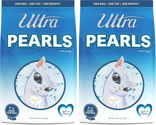 Ultra Pearls Cat Litter,5 lbs (Pack of 2)