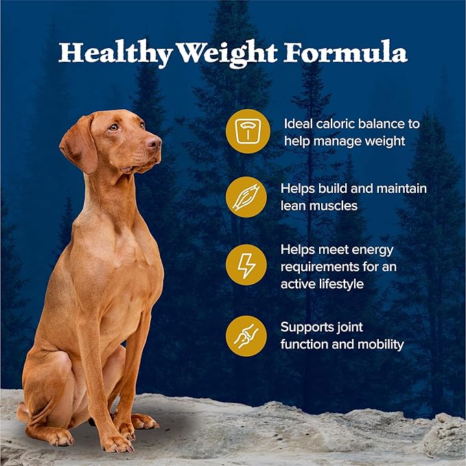 Blue Buffalo Wilderness Natural High-Protein Healthy Weight Dry Food for Adult Dogs, Chicken Recipe, 28-lb. Bag
