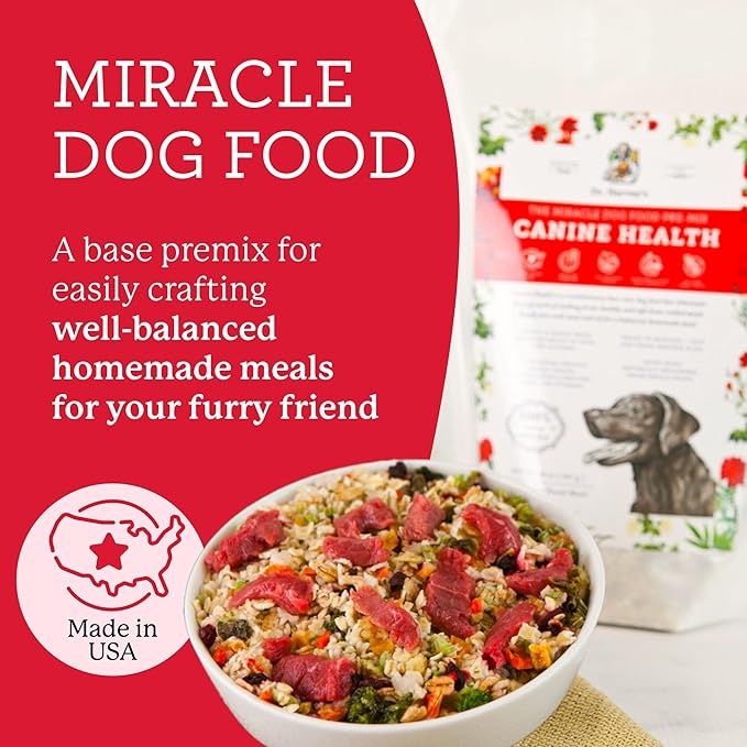 Dr. Harvey's Canine Health Miracle Dog Food, Human Grade Dehydrated Base Mix for Dogs with 9 Vegetables and 6 Organic Whole Grains (5 Pounds)
