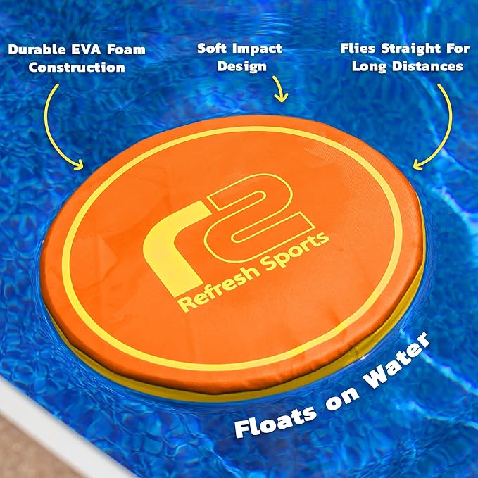 Fun Flying Toy for Kids, Teens & Adults - Beach Soft Disc - Durable Design Floats On Water - Use As A Pool Toy & Water Activity - Outdoor Toys & Stocking Stuffer Gifts For Kids All Ages Boys & Girls