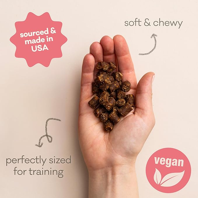 Polkadog Premium Healthy Dog Birthday Treat - Soft, Chewy & Vegan Treats - New England Peanut Butter and Banana Small Batch Recipe - Perfect Training Size, Ideal for Any Occasion | Cake Batter Flavor