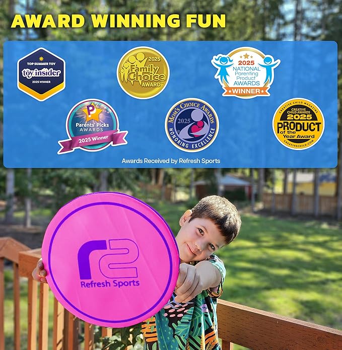 Soft Flying Disc for Kids - Best Girl Toys Age 4 & Up - Engaging Toy for 7 Year Old Girl Birthday Gifts - Stocking Stuffers for Girls All Ages - Fun Sports Toy & Party Favors & Outdoor Toys Age 6-8