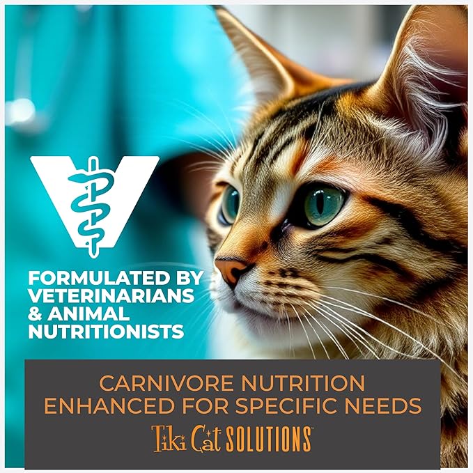 Tiki Cat Solutions Mobility Mousse, Chicken & Tuna Recipe in Broth, Formulated to Support Healthy Joints, Functional Wet Cat Food, 2.4 oz. Pouch (12 Count)