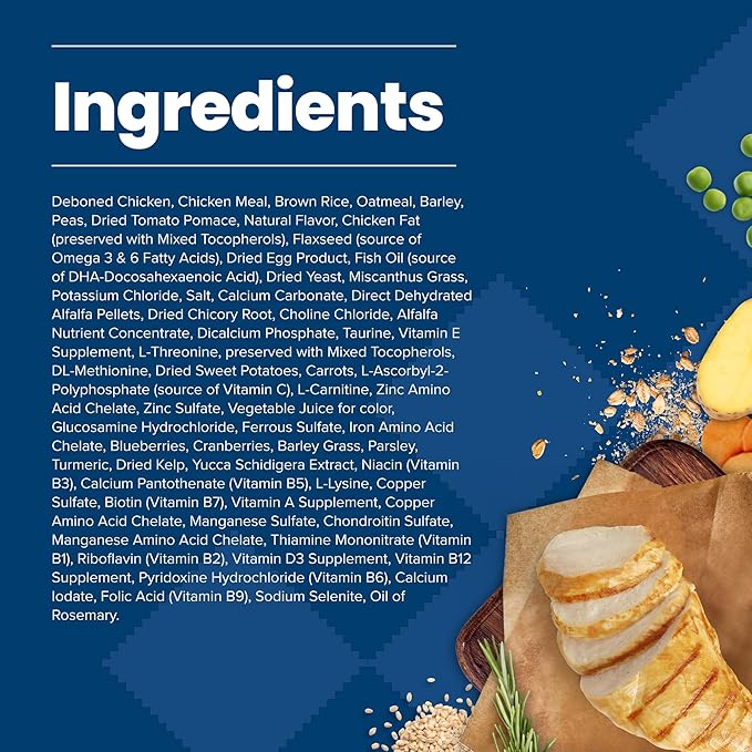 Blue Buffalo Life Protection Formula Small Breed Senior Dry Dog Food, Supports Joint Health and Immunity, Made with Natural Ingredients, Chicken & Brown Rice Recipe, 5-lb Bag