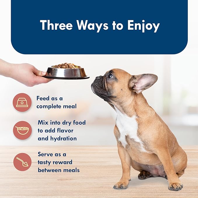 Blue Buffalo Delights Small Breed Natural Wet Dog Food, Prime Rib Flavor in Gravy, 3.5-oz Cups, 12 Count