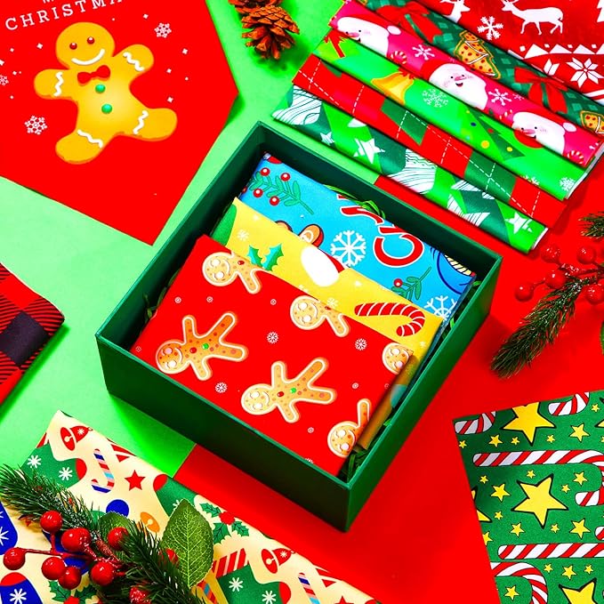 100 Pcs Christmas Dog Bandanas Bulk Xmas Dog Bandanas Adjustable Santa Claus Gingerbread Man Deer Pattern Pet Bibs Triangle Scarf Christmas Holiday Costume for Small Medium Pet Puppy