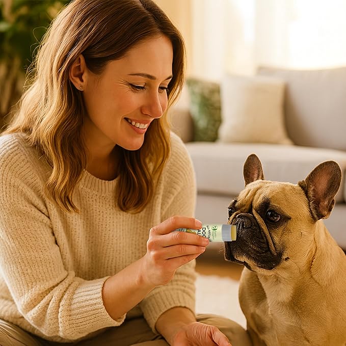 Earth’s Daughter Dog Paw Balm – Organic Paw & Nose Protector with Beeswax, Coconut & Calendula – Itch Relief & Natural Skin Care for Dogs & Puppies – Travel Essential – 0.56oz