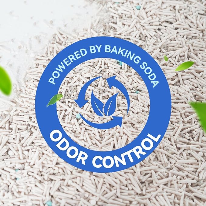 OPET Mixed Tofu Cat Litter - 19lb Strong Clumping Litter, Mixed Tofu and Bentonite, 99.9% Dust Free and Flushable Cat Litter, Natural Sustainable Ingredients Odor Control, Low Tracking（19lb, Milk）