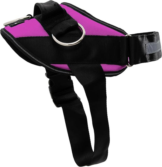 ShawnCo Essential Dog Harness, No-Pull Pet Vest with 3 Leash Clips, No Choke, Reflective, Adjustable and Padded, for Easy Walking and Training for Small, Medium and Large Dogs (Orchid, XS)