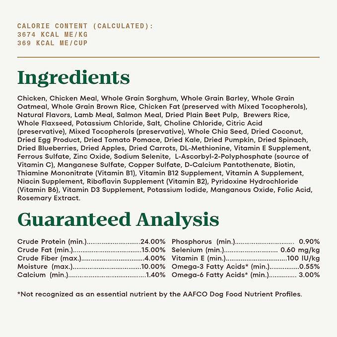 Nutro Ultra Adult Dry Dog Food with a Trio of Proteins from Chicken, Lamb and Salmon, 24 lb Bag