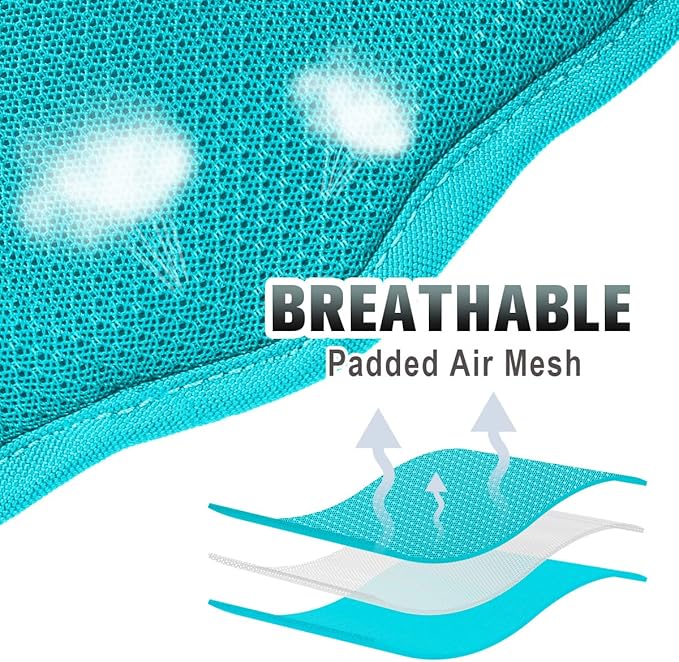 BARKBAY No Pull Dog Harness Large Reflective Dog Harness with Front Clip and Easy Control Handle for Walking Training Running with ID tag Pocket(Ocean Blue,XL)