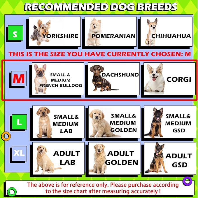 Hard & Heavy Plastic Dog Cone Collar Alternative for Medium Dogs (French Bulldog Dachshund), Adjustable Elizabethan Protective Cone for Healing, Comfortable Recovery Collar Cone of Shame Anti-Lick