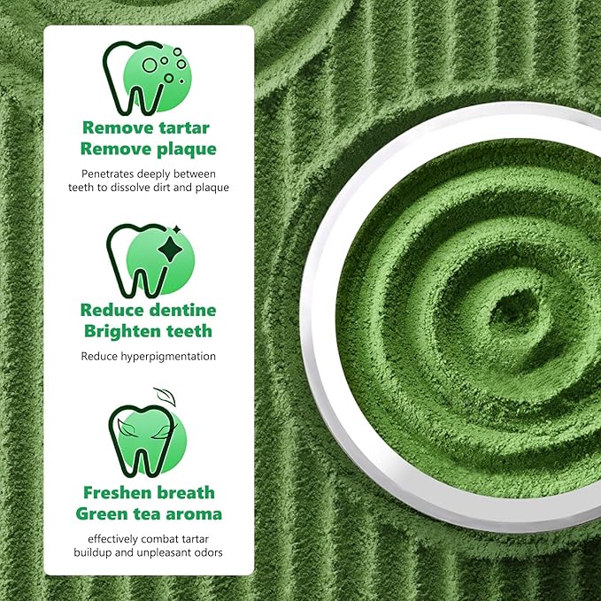 ALIVO Dental Powder for Dogs Teeth Cleaning, Dog Breath Freshener Powder with Probiotics Improve Bad Breath, Plaque & Tartar, Supports Healthy Mouth - Pets Dental Care Supplement - 30g