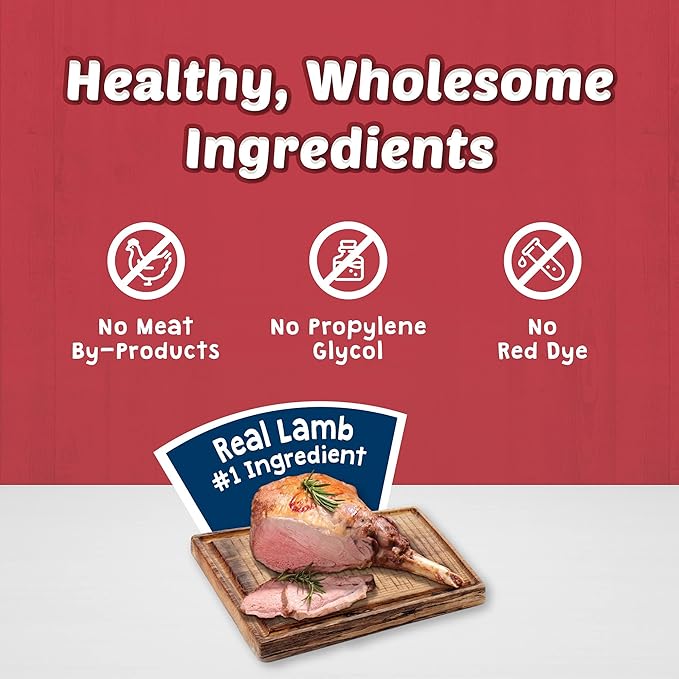 Blue Buffalo Stix Natural Soft Moist Dog Treats Lamb Recipe Bag